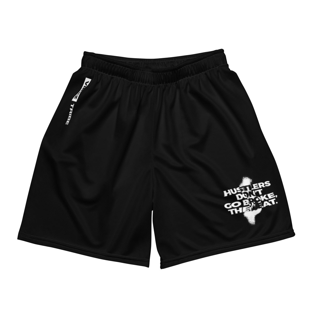 Hustlers Eat - Vibez Tribe - Black Mesh Shorts - @FredoVibez