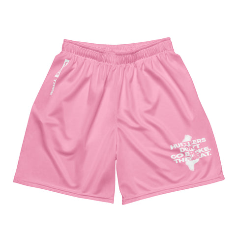 Hustlers Eat - Vibez Tribe - Pink Mesh Shorts - @FredoVibez